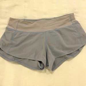 light blue size 4 lululemon shorts